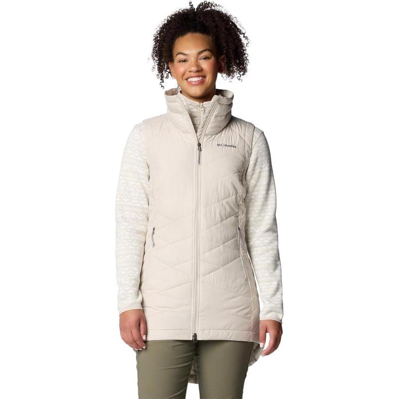 Columbia哥伦比亚女士羽绒马甲防水保暖防风保暖马甲长款立领