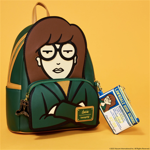 代购代购Loungefly拽妹黛薇儿Daria迷你背包休闲双肩包女包痛包