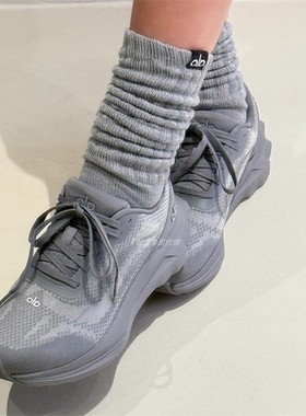 代购Alo Runner JISOO金智秀同款灰色跑步鞋女鞋透气缓震2025新款