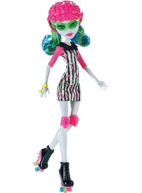 代购Monster High娃娃益智动手塑料环保桌面展示玩具正版科幻