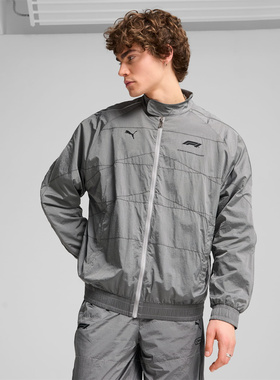 美国代购Puma彪马F1赛车75周年T7灰色男士宽松街头风时尚夹克外套
