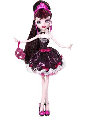 代购Monster High娃娃益智互动塑料精致桌面展示玩具正版哥特