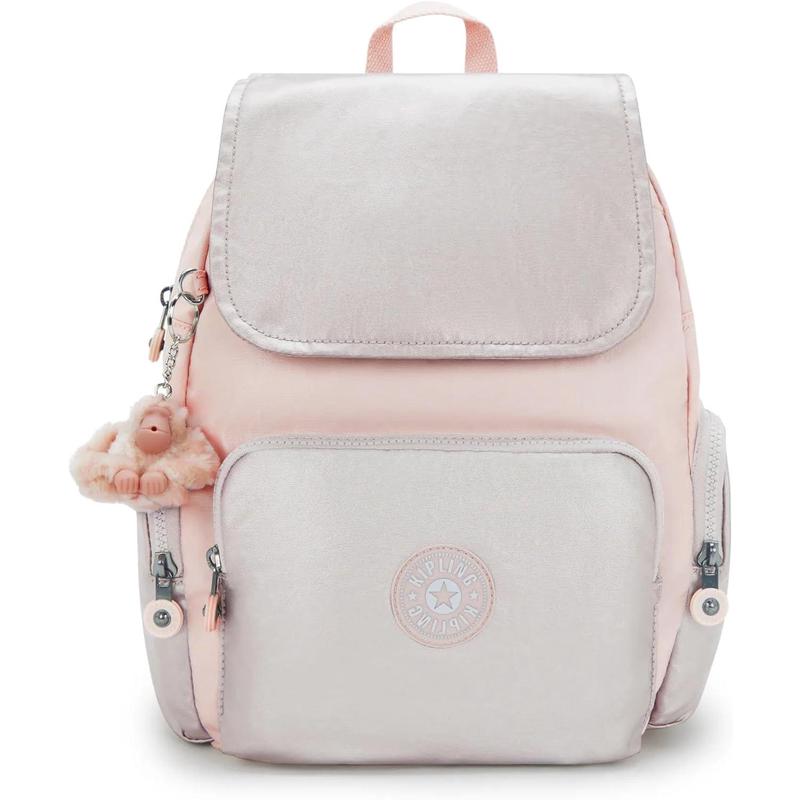 代购Kipling背包女双肩包可调节肩带多隔层设计前袋拉链侧边口袋