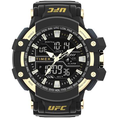 代购Timex天美时男士腕表计时闹钟日期多时区树脂防水黑色