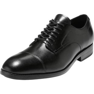 皮鞋 代购 正装 Haan男士 透气轻便缓震舒适脚感系带圆头黑色 Cole