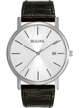 海外代购BULOVA/宝路华男士欧美腕表日历显示抗震机芯不锈钢表壳