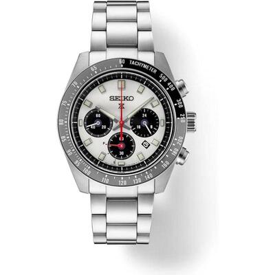 代购Seiko精工男士腕表计时夜光日期测速钢带防水金属