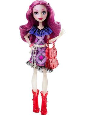 代购Monster High娃娃拼装益智塑料透明展示收藏玩具正版时尚