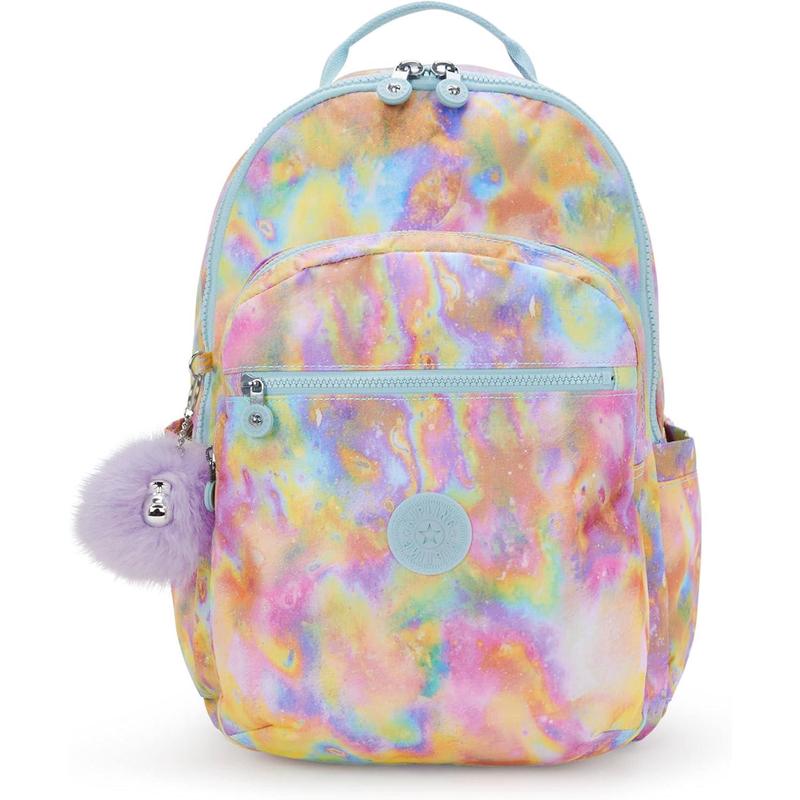 代购Kipling背包女双肩包内置防震内衬大容量可调节肩带多隔层