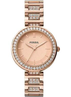 海外代购Fossil/化石女士手表欧美腕表三针生活防水不锈钢玫瑰金