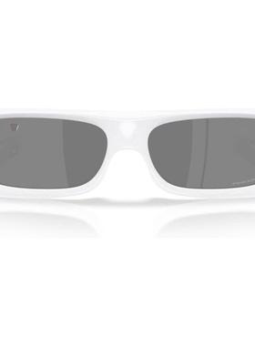 代购Oakley欧克利男士太阳镜防紫外线偏光耐磨抗冲击白色矩形框