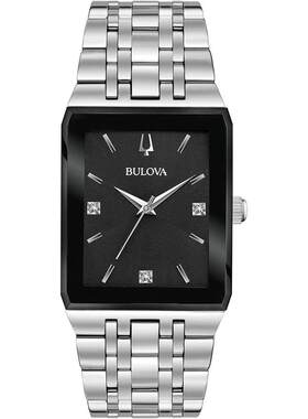 海外代购BULOVA/宝路华男士欧美腕表30米防水矿物玻璃镜面