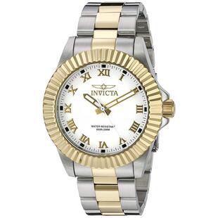 代购Invicta男士腕表计时夜光日期测速金属防水钢带双色商务运动