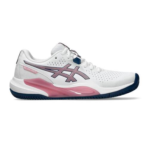 海外代购Asics/亚瑟士女士网球鞋透气防滑白色网眼球场训练