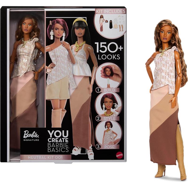 海外代购BARBIE/芭比着替自由搭配通用适配多件套装可换头