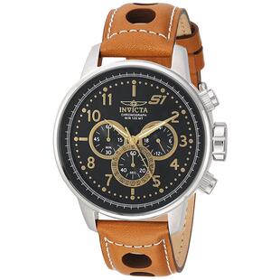 代购Invicta男士腕表计时夜光日期测速金属防水皮带钢壳商务运动