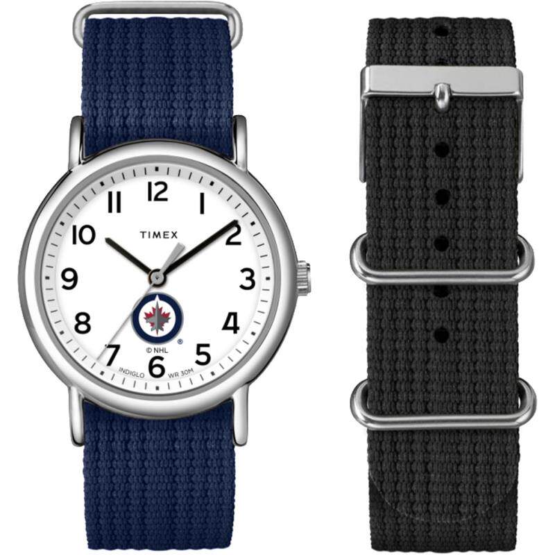 代购Timex天美时女士腕表夜光计时30米防水指针式尼龙带金属扣