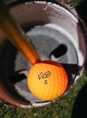 美国代购Vice Golf高尔夫球PRO SHADE橙红色限量版三层高尔夫球