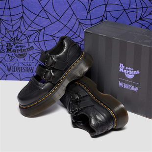 Dr. Martens Wednesday星期三联名限定款Buzz玛丽珍鞋哥特风女鞋