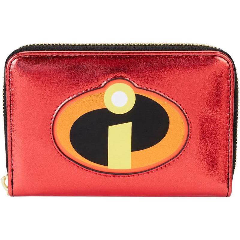 代购Loungefly女士钱包多卡位收纳带ID窗口拉链闭合防丢设计