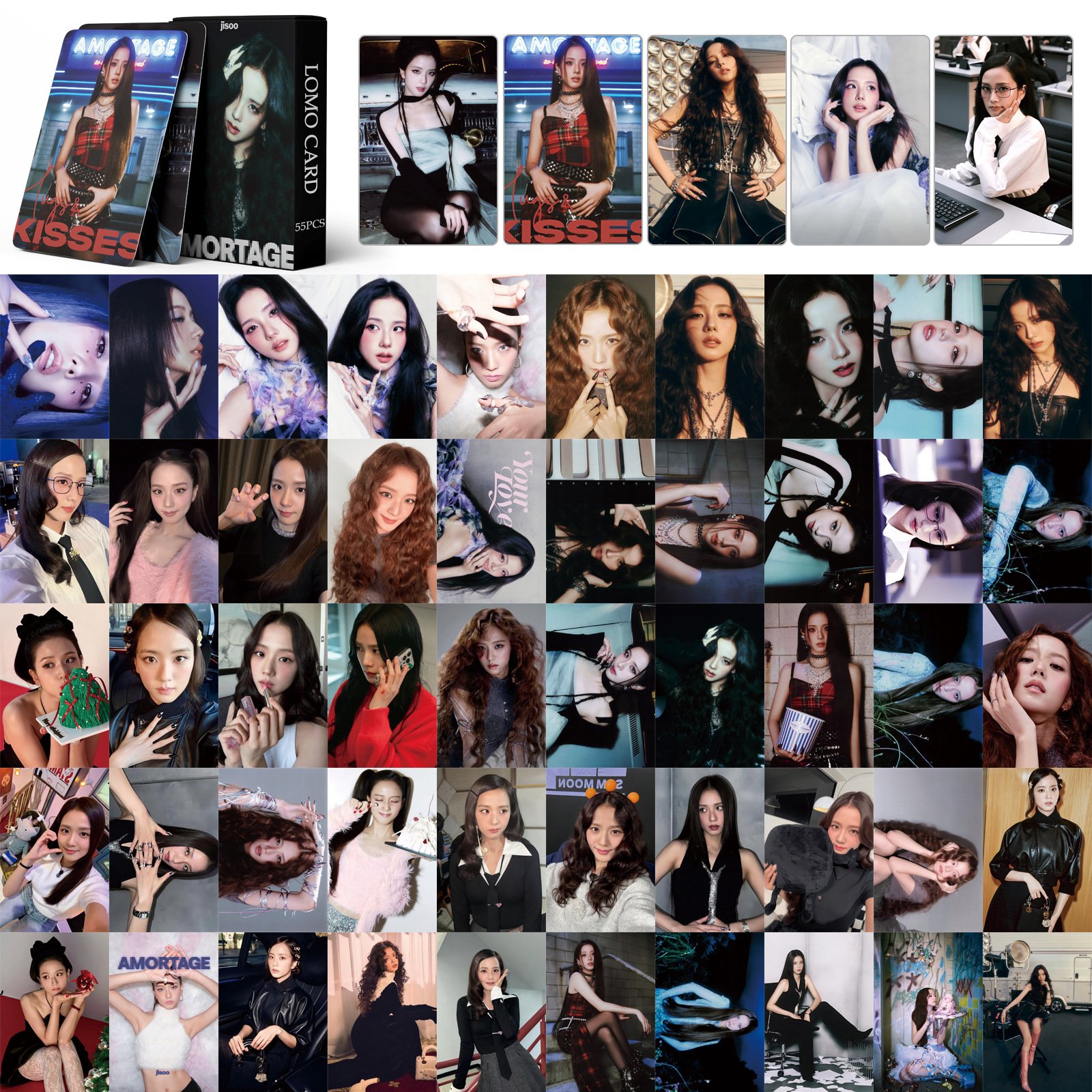 BLACKPINK粉墨金智秀JISOO个人应援小卡片AMORTAGE周边照片卡