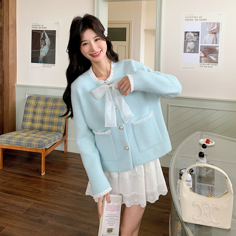 199-26320-P125-控188【好款现货】马海毛小外套保暖柔暖森仙,女装套装/套裙,浙宝199