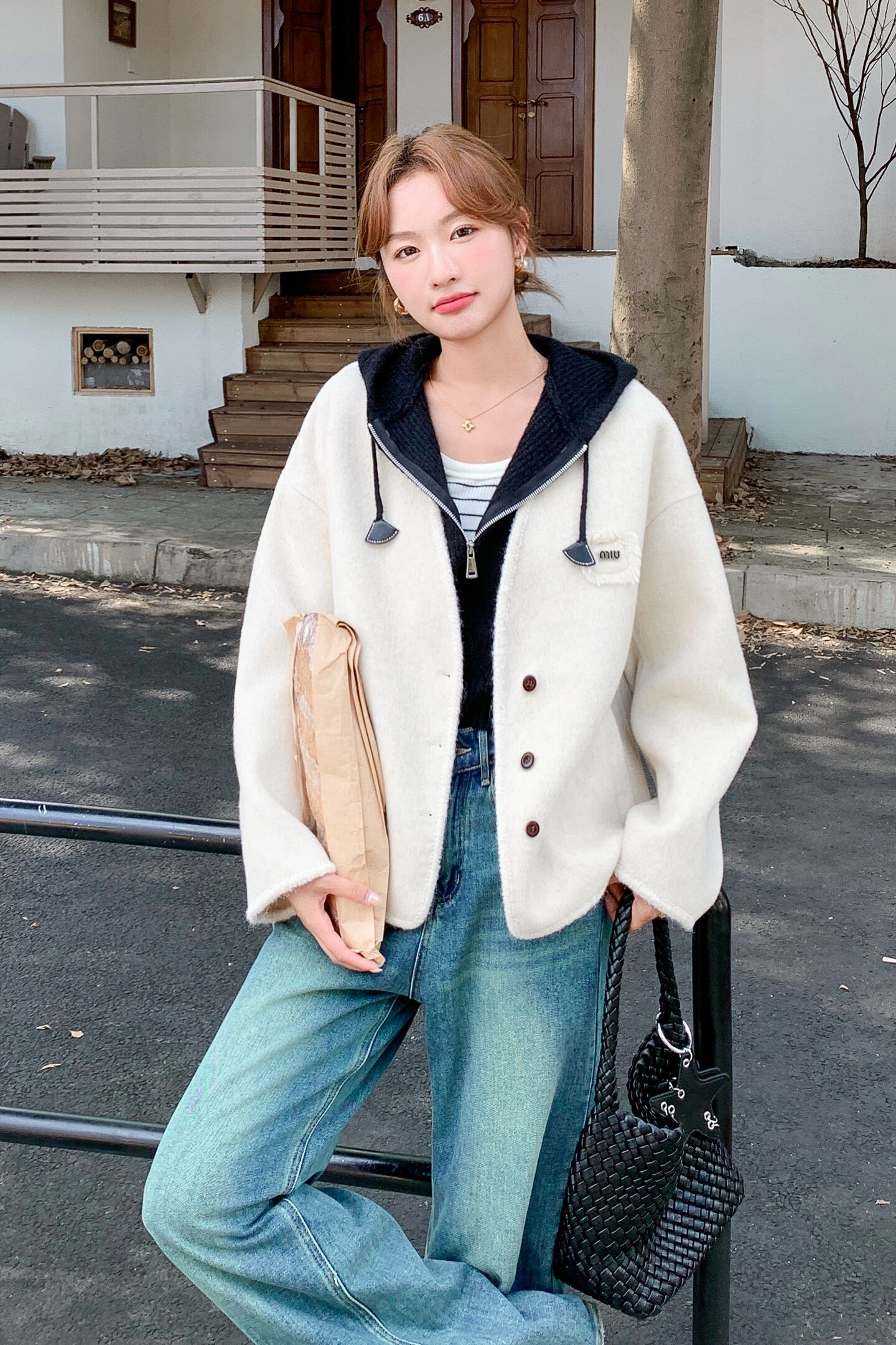 199-W02-二件套双面呢P265-控378【好款现货】马甲配短外套,女装短外套,浙宝199