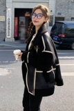 【大量现货】皮毛一体羊羔毛麂皮短外套199-6865-P185-K268，女装短外套，浙宝199