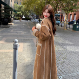长款过冬皮毛一体【热度冬季现货】厚羊羔毛199-D380-P195-控278，女装毛呢外套，浙宝199