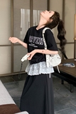 199-26160-P155-控228【好款现货】针织套装花边半身裙，女装套装/套裙，浙宝199