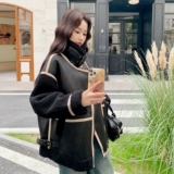 199-W83-P185-控288【好款现货】皮毛一体羊羔毛大卖，女装短外套，浙宝199