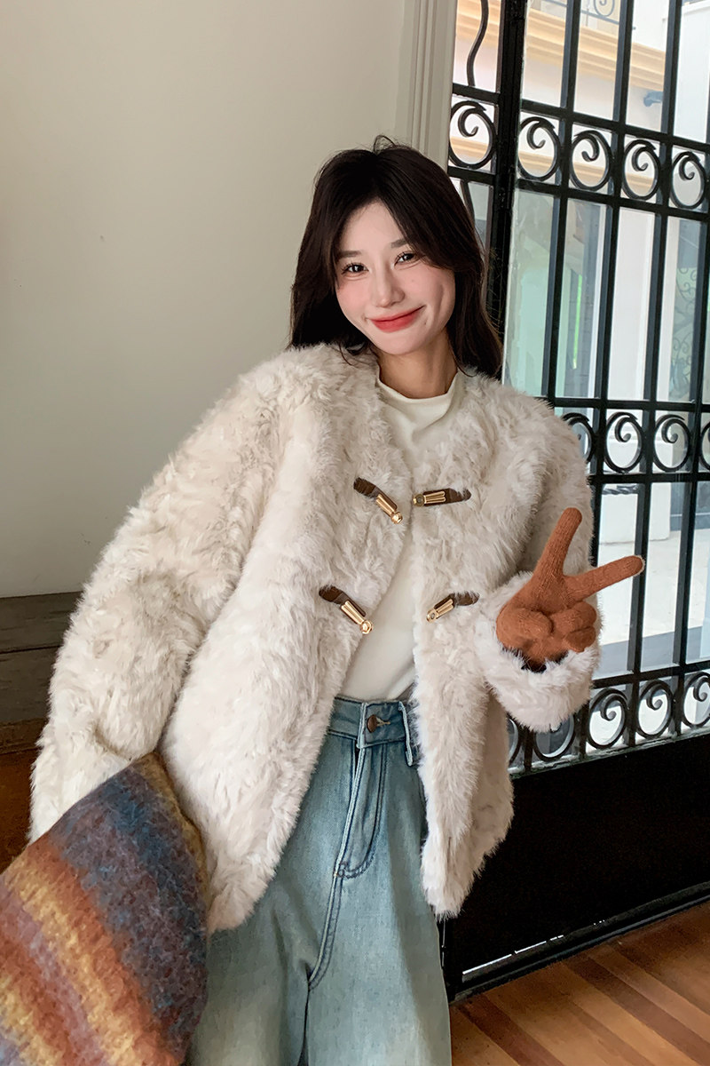 皮毛一体现货【2025】羊羔毛麂皮绒199-17528-P185-控278,女装毛呢外套,浙宝199