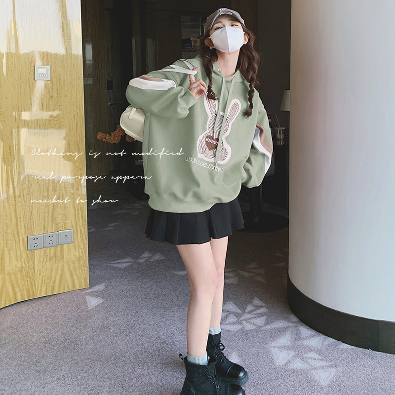 【2025秋款现货】红色热卖连帽卫衣4色199-D10-P115-控168,女装卫衣/绒衫,浙宝199