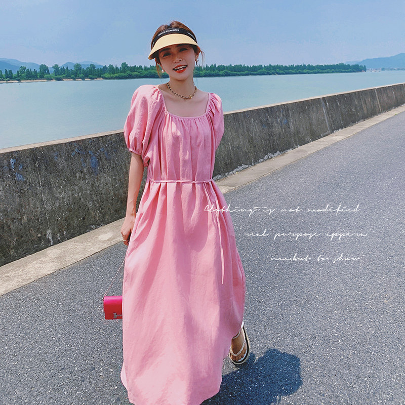 【5折清仓】当季新款H系列专柜温柔淑女连衣裙花溪2024夏季,女装连衣裙,浙宝199