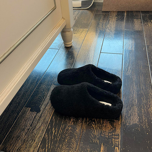 复古包头厚底勃肯鞋半拖