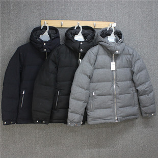彬彬家~日本贵牌硬货90绒外套男女款羽绒服连帽上衣91羊毛呢夹克