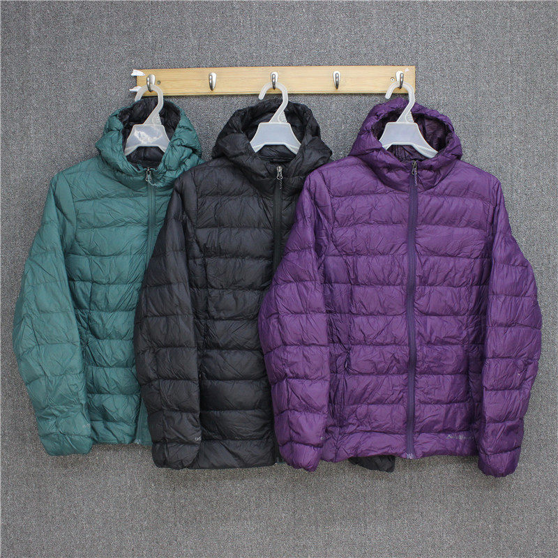 彬彬家~美同步轻防水羽绒外套灰鸭绒轻便保暖宽松连帽羽绒服防风