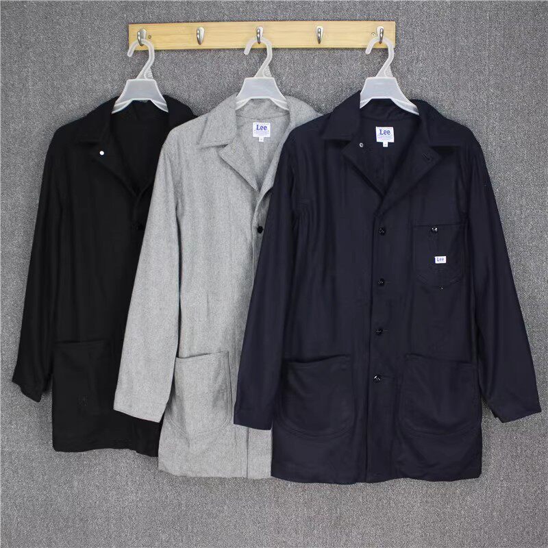 彬彬家~日本单贵货联名款羊毛外套中长款风衣工装夹克简约夹克