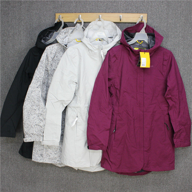 彬彬家~加拿大春秋户外防水风衣压胶单冲锋衣防水外套中长款夹克