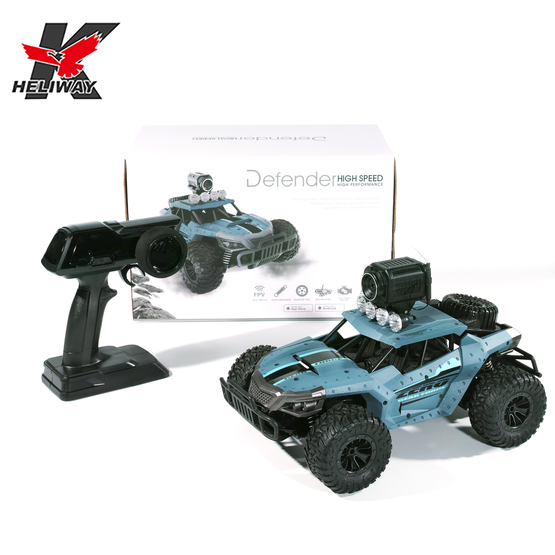 恒新款祺1803遥控越野车WIFI高清摄像军卡rc遥控攀爬汽车大脚玩具