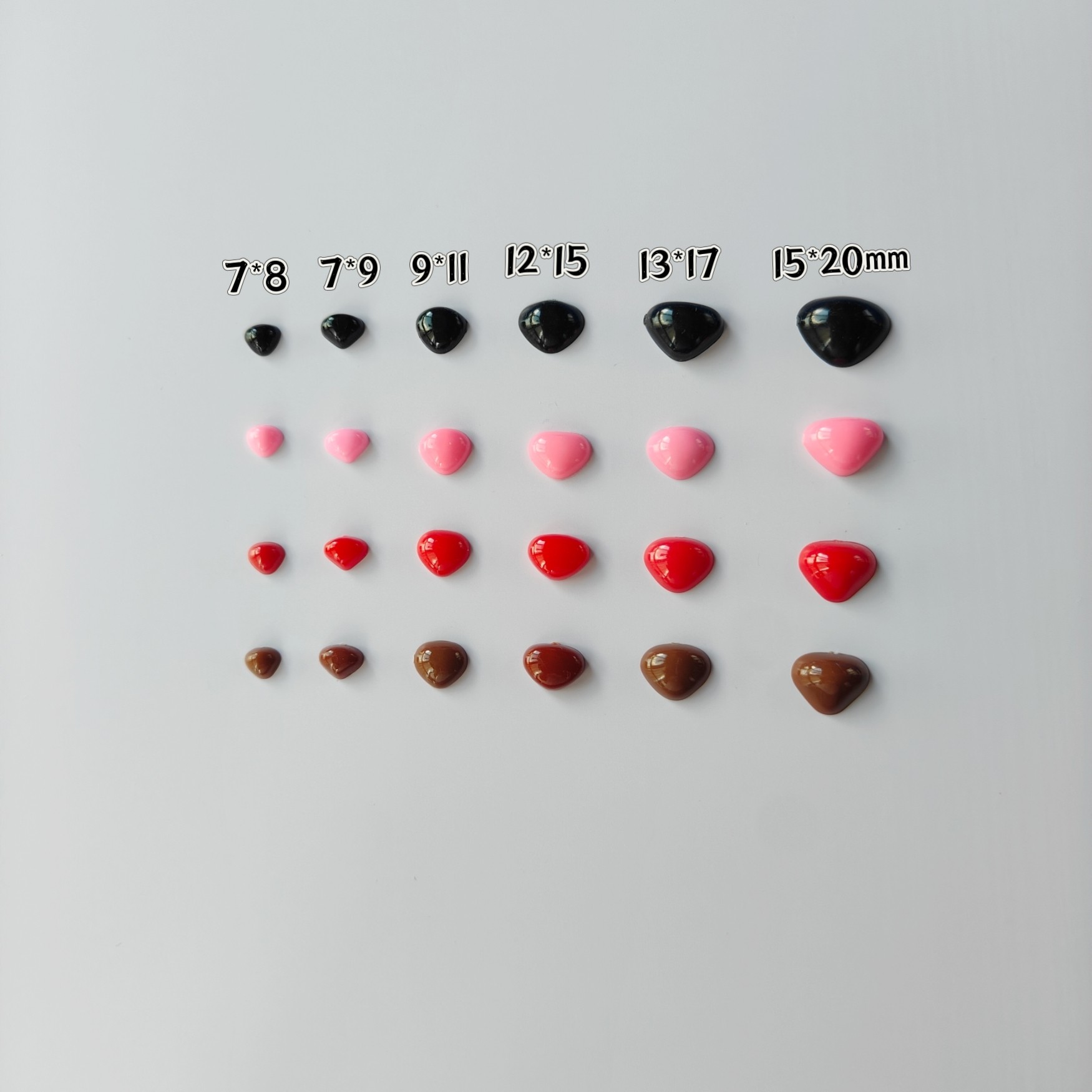 毛线编织玩偶鼻子100颗泰迪狗熊兔平面三角鼻毛绒玩具钩针DIY配件,饰品/流行首饰/时尚饰品新,其他DIY饰品配件,淘宝优惠券,粉丝福利购,淘宝优惠卷