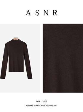 BRAID｜衣长60 半高领杨子纱冬季女款长袖打底衫23025-1  DAOHYW