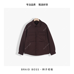 休闲外套 BRAID 轻薄翻领90白鸭绒男款 衣长66 25085YSDSH