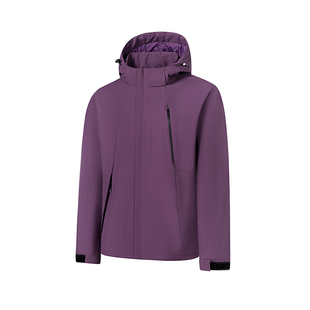 骆驼骑师大码男女外套登山服冲锋衣户外情侣款聚热加棉加厚