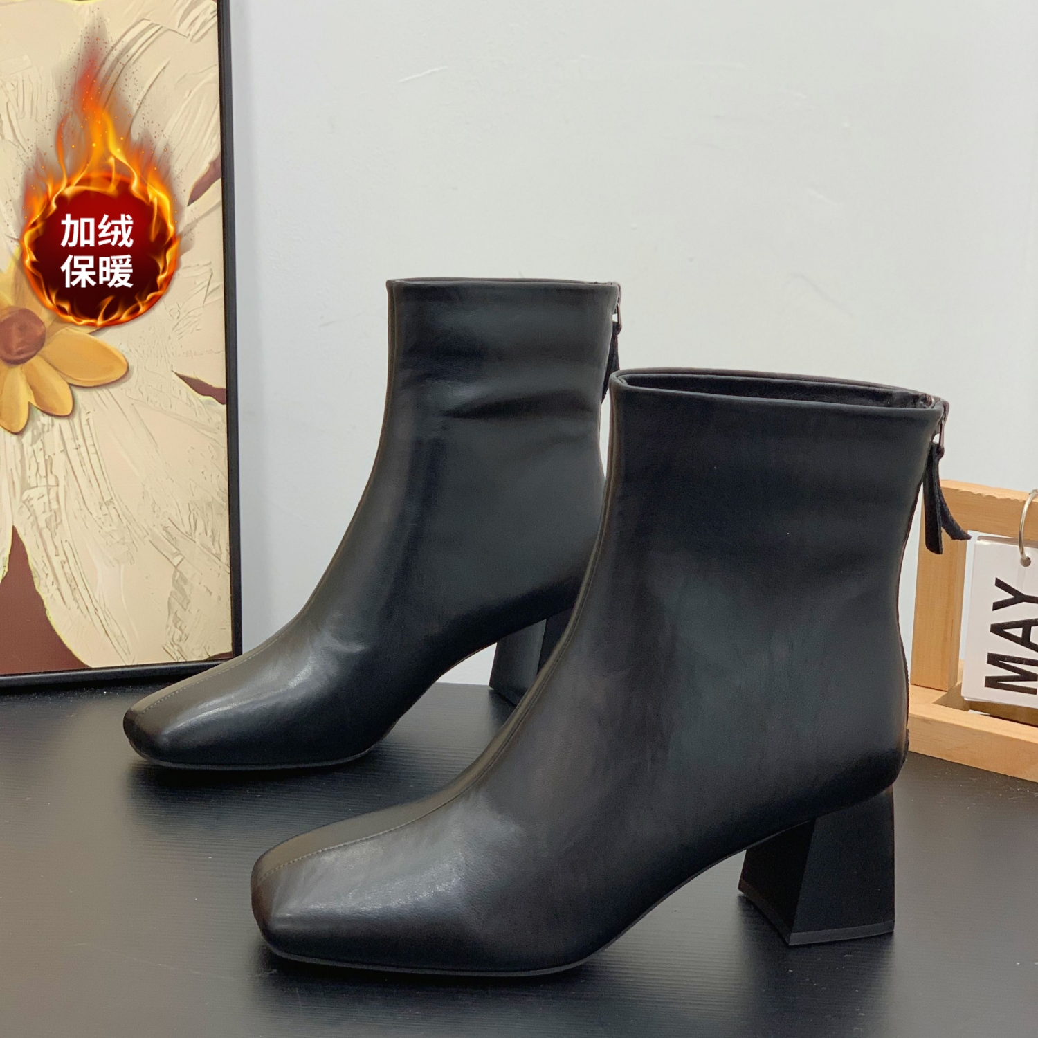 显瘦显腿长小个子时尚百搭时装靴