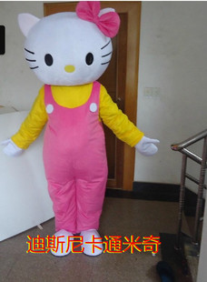 漂亮宝贝！卡通服装表演服装人偶广告服装玩偶行走表演道具kt猫