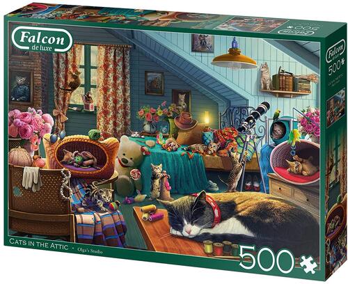 jumbo阁楼上的猫500片益智玩具