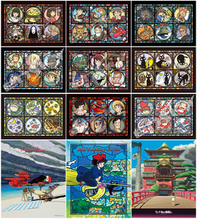 ENSKY宫崎骏龙猫千与千寻透明日本进口拼图儿童益智力玩具高颜值