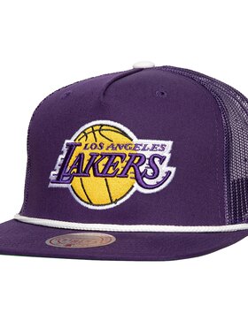 美国代购Mitchell & Ness湖人队棒球帽平沿网眼帽子2010 NBA决赛