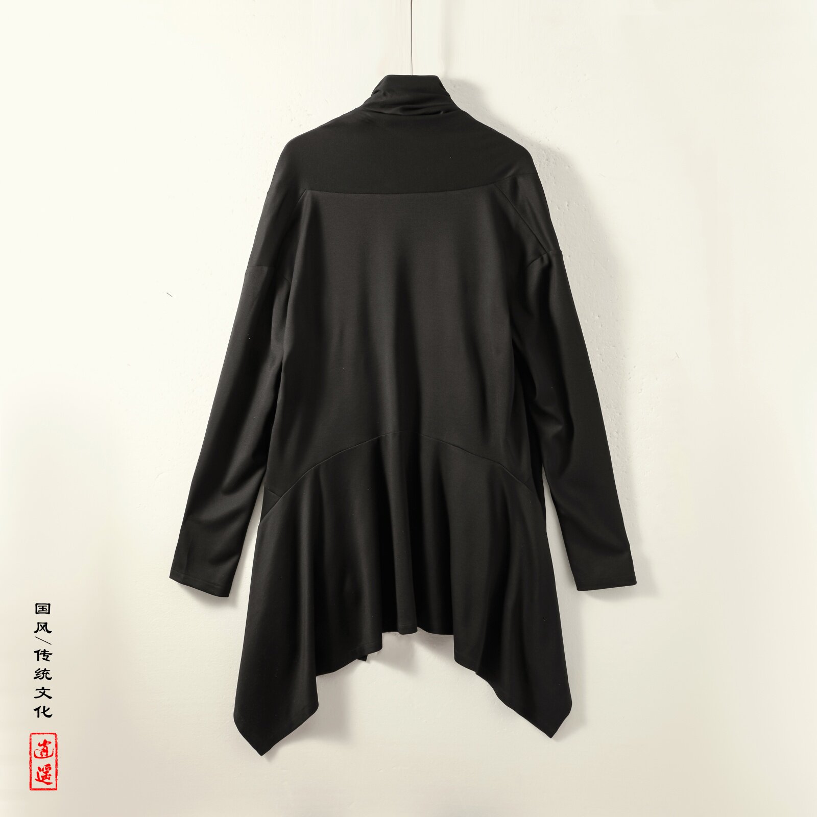 暗黑系高级感风衣大码中长款风衣垂感披风斗篷开衫FY10-P95控118,男装风衣,电商A005